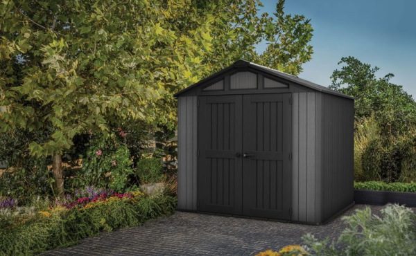 Domček Keter STRONGHOLD 8X8, sivý, záhradný, 254x228,6x220 cm 2