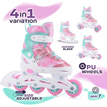 TRILO 4in1 GIRL rozťahovacie korčule 30-33
