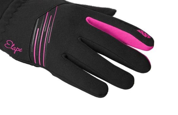 ETAPE Jasmine WS+ dámske rukavice čierna-ružová, veľ. S