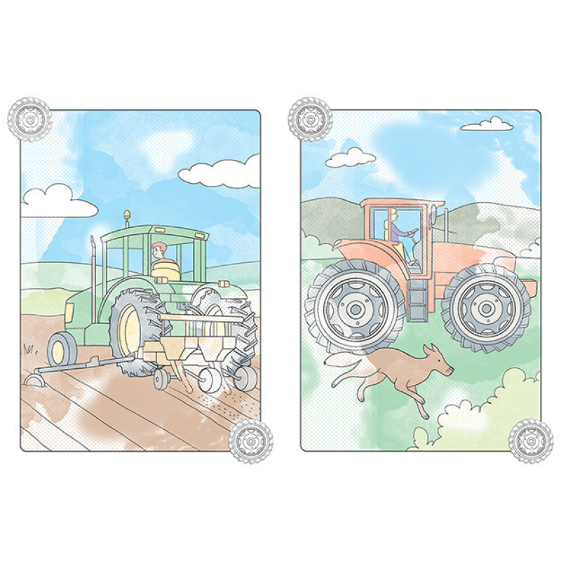 Maľuj vodou Traktory 1