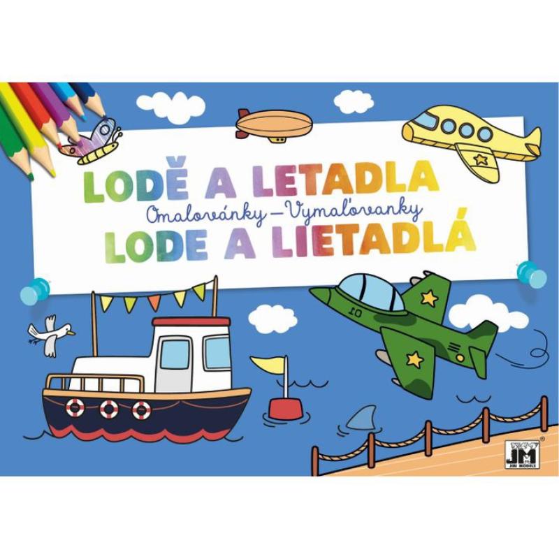 Vymaľovánka Lode a lietadlá