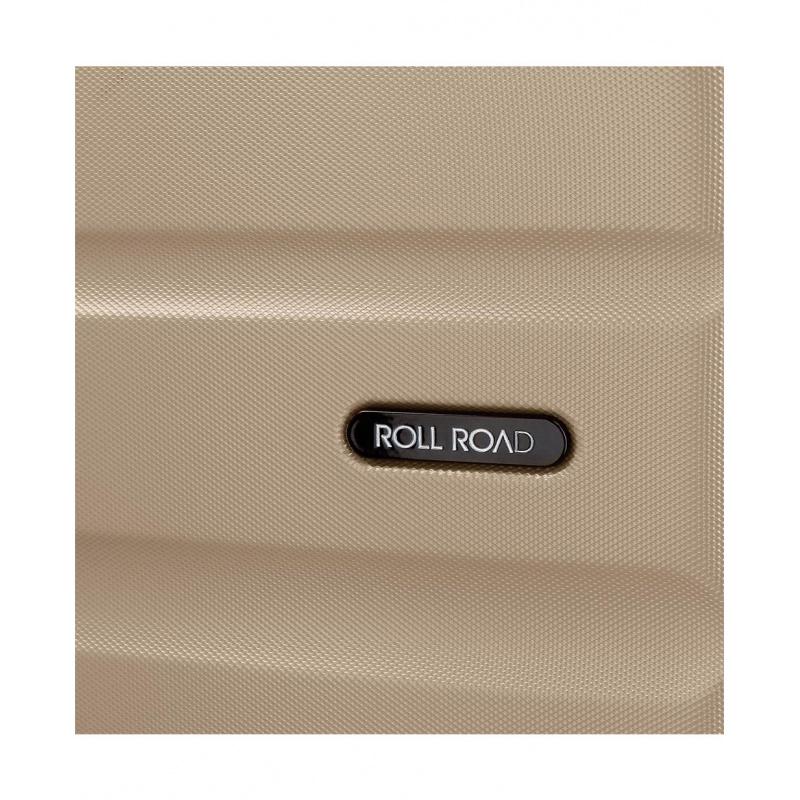 ROLL ROAD Flex Champagne, ABS Cestovný kufor, 75x52x28cm, 91L, 5849369 (large)