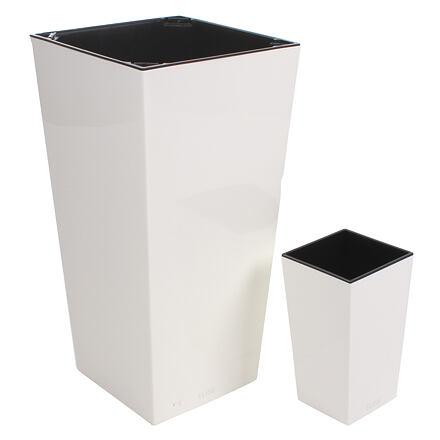 Plastkon Elise Lesk dekoračný kvetináč biela, 30cm 3