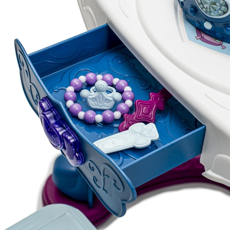 Detský toaletný stolík ľadový svet so svetlom, hudbou a stoličkou BABY MIX 4