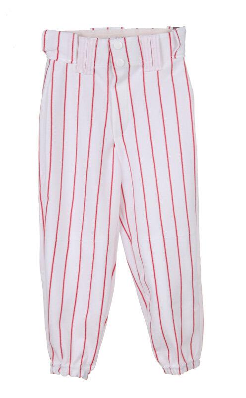 Pro Nine YBP/BP 2115 baseballové nohavice detské biela-červená, veľ. XS