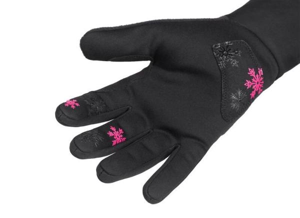Etape Puzzle WS detské rukavice čierna-ružová