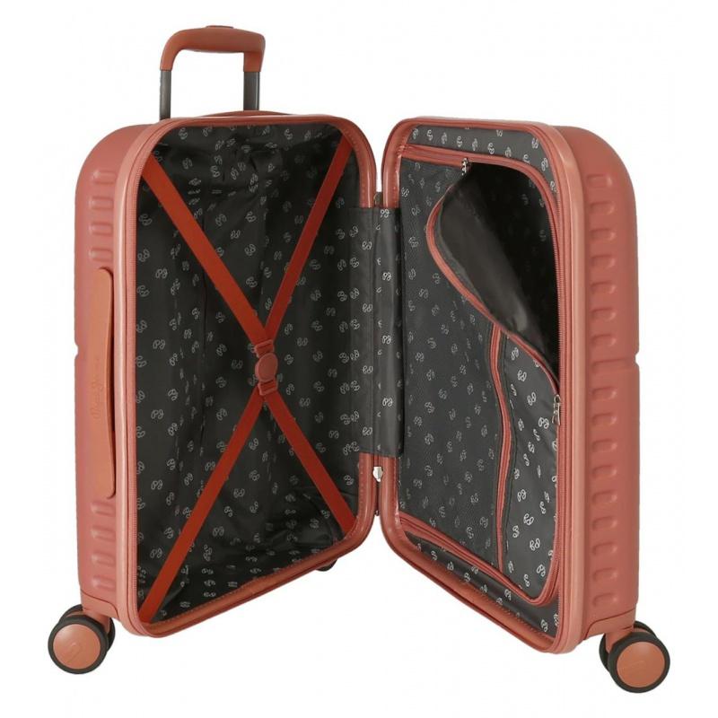 PEPE JEANS Highlight Terracota, Sada luxusných ABS cestovných kufrov 70cm/55cm, 7689526