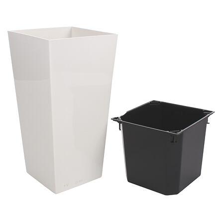 Plastkon Elise Lesk dekoračný kvetináč biela, 30cm 2