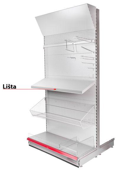 Lišta Racks H29 na cenovky, 950 mm, transparentná *M*