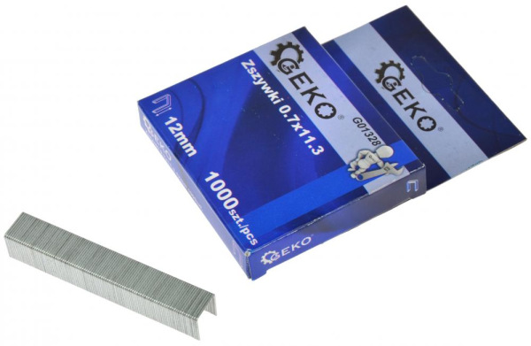 Spona 0,7 x 11,3 x 12 mm, 1000 ks, GEKO