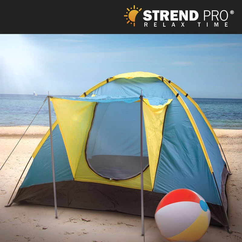 Stan Strend Pro, turistický, pre 3-4 osoby, tyrkysový, 205x205x120 cm 5