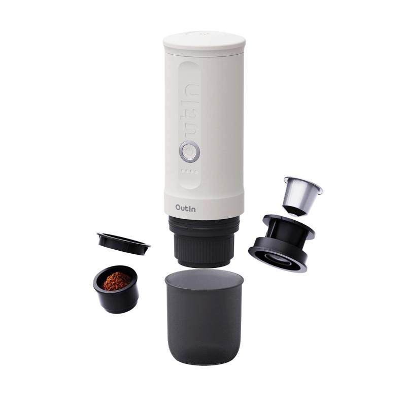 Outin Nano Portable Espresso Machine – Pearl White 1