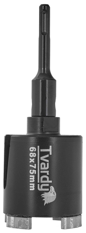 Vrták diamantový korunkový so stredovým vrtákom, priemer 68 mm, upínanie SDS+, M16, TVARDY 6