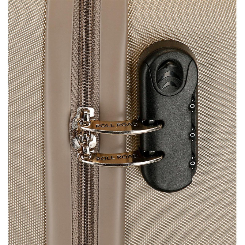 ROLL ROAD Flex Champagne, Príručný mini cestovný kufor, 40x30x20cm, 24L, 5849969 1