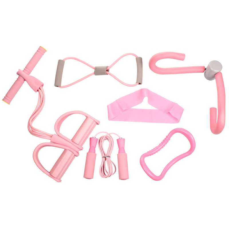 Yoga 6P set na jogu ružová