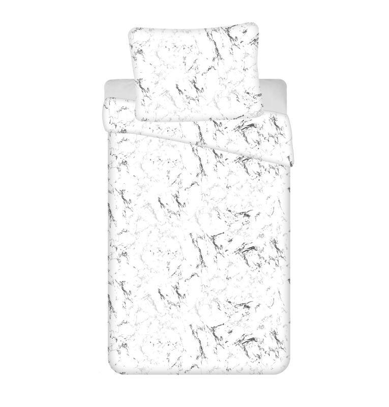 JERRY FABRICS 3D Obliečky Mramor biely micro 140/200, 70/90