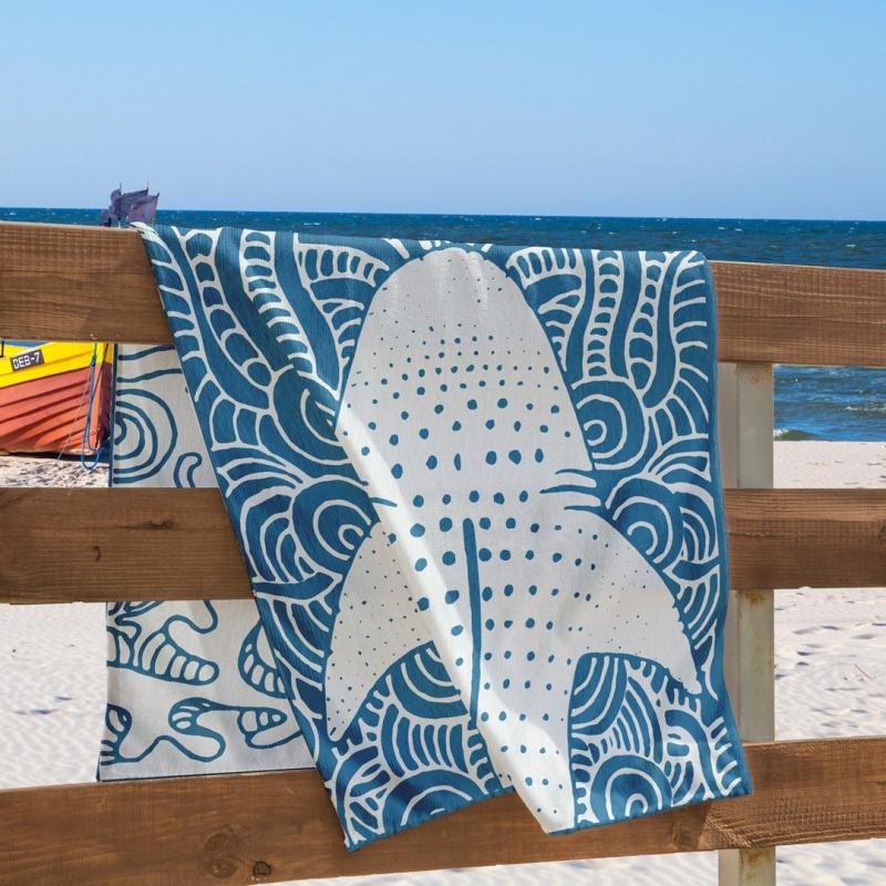 DecoKing, Luxusná plážová osuška BLUE SHARK