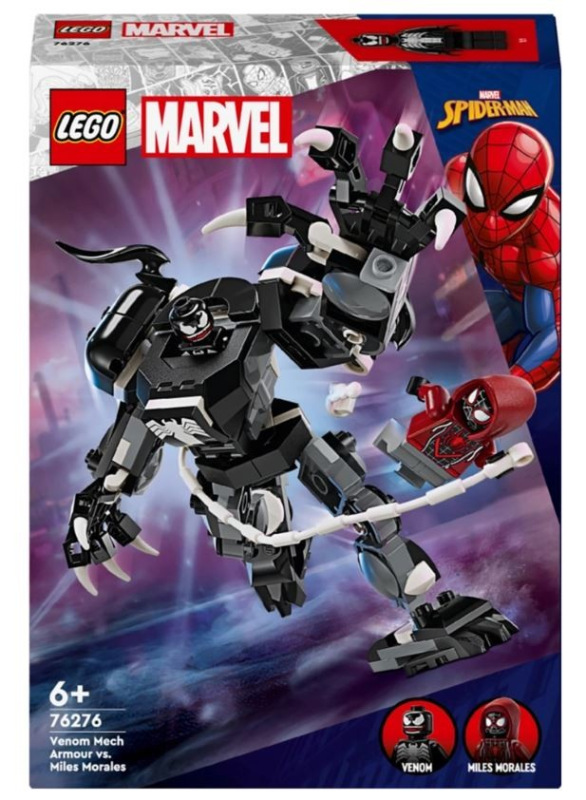 LEGO Marvel Venom v robotickom brnení vs. Miles Morales 1