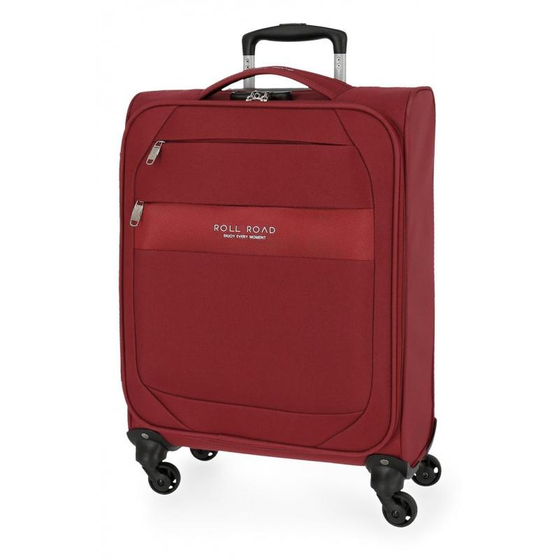 Textilný cestovný kufor ROLL ROAD ROYCE Red / Červený, 55x40x20cm, 39L, 5019124 (small)