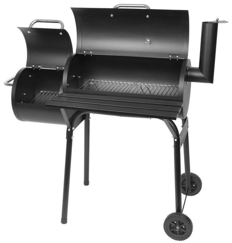 Gril Strend Pro Porter, BBQ, na drevené uhlie, 2v1 - grilovanie a údenie, 110x65x115 cm