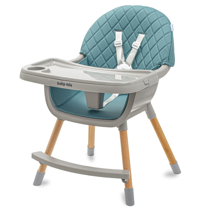 Jedálenská stolička Baby Mix Freja wooden dusty green 5