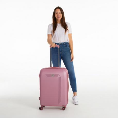 JOUMMA BAGS Movom Riga Pink, Sada luxusných ABS cestovných kufrov 70cm/55cm, 5999565