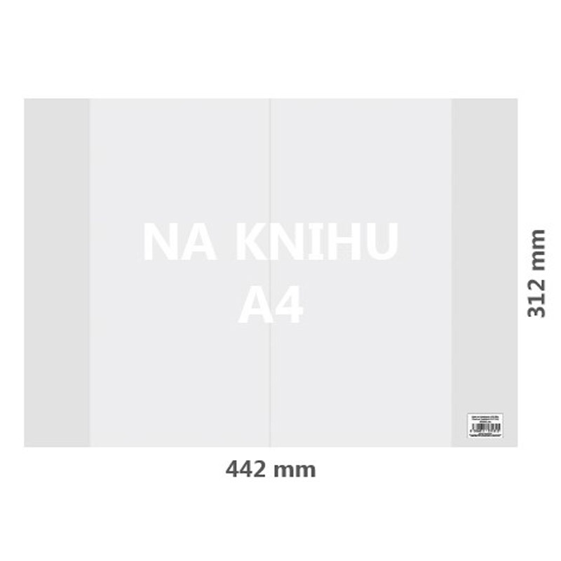 Obal na zošit A4 PVC 442x312 mm, hrubý/transparentný 1