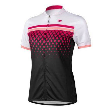 Diamond cyklistický dres biela-ružová