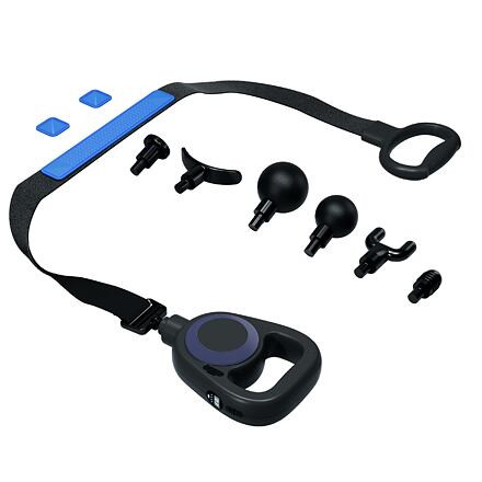 Massager masážna pištoľ s pásom čierna 2