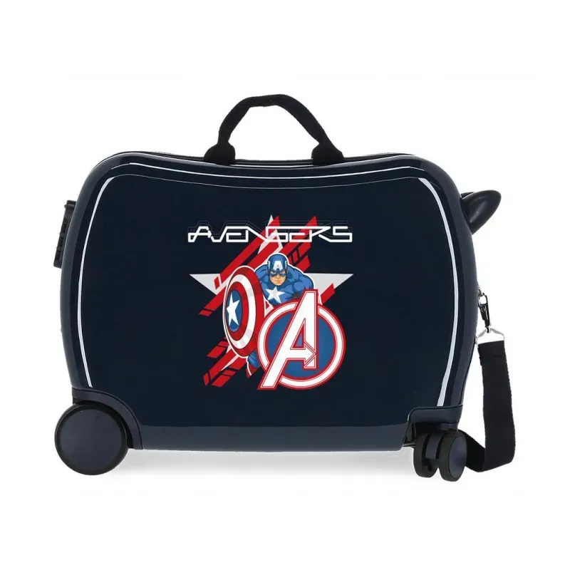 Detský cestovný kufor na kolieskach / odrážadlo AVENGERS Shield, 34L, 2479863