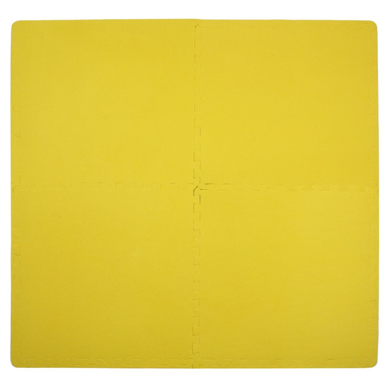 Colored Puzzle fitness podložka žltá 2
