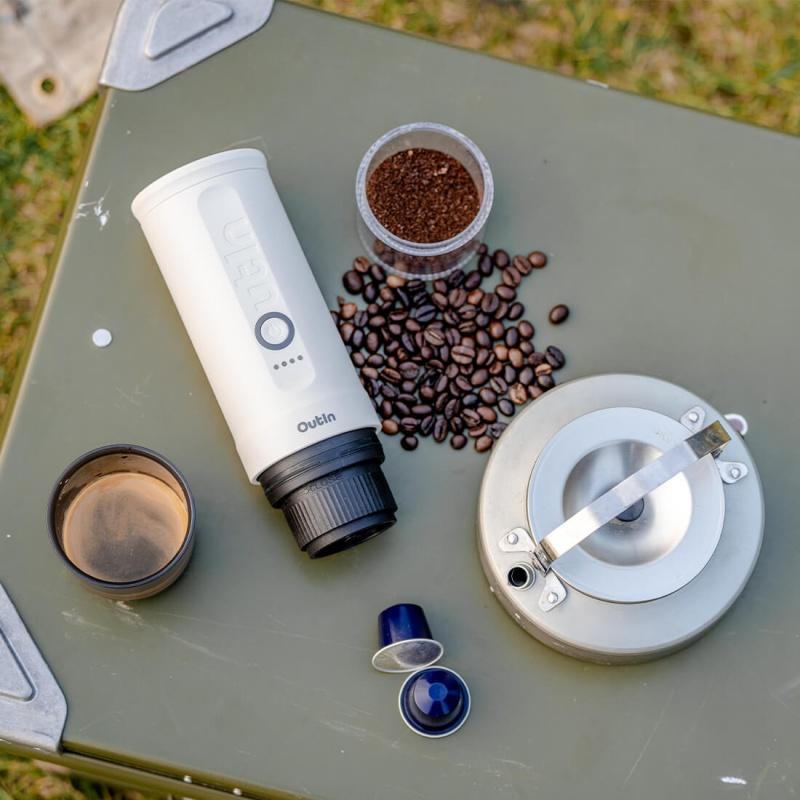 Outin Nano Portable Espresso Machine – Pearl White 3