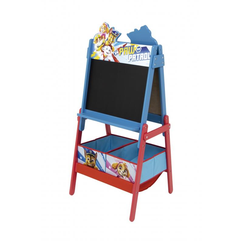 Obojstranná tabuľa pre deti s úložným boxom PAW PATROL, PW14455 3