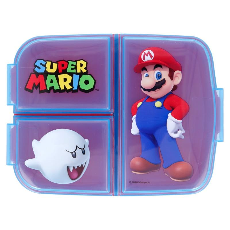 STOR Delený plastový box na desiatu SUPER MARIO, 21420