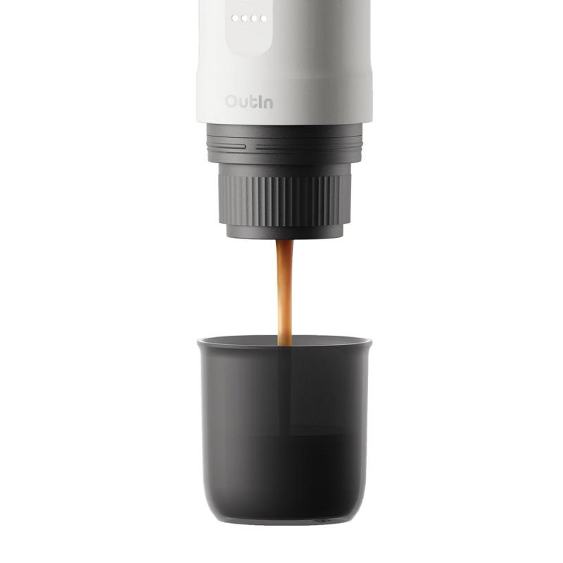 Outin Nano Portable Espresso Machine – Pearl White 2