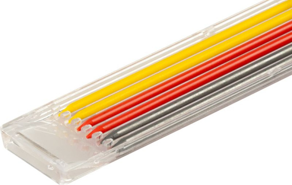 Tuha Strend Pro Premium, náhradná, pre tesársku ceruzku, značkovacia, 6 ks, mix farieb, 120 mm 2