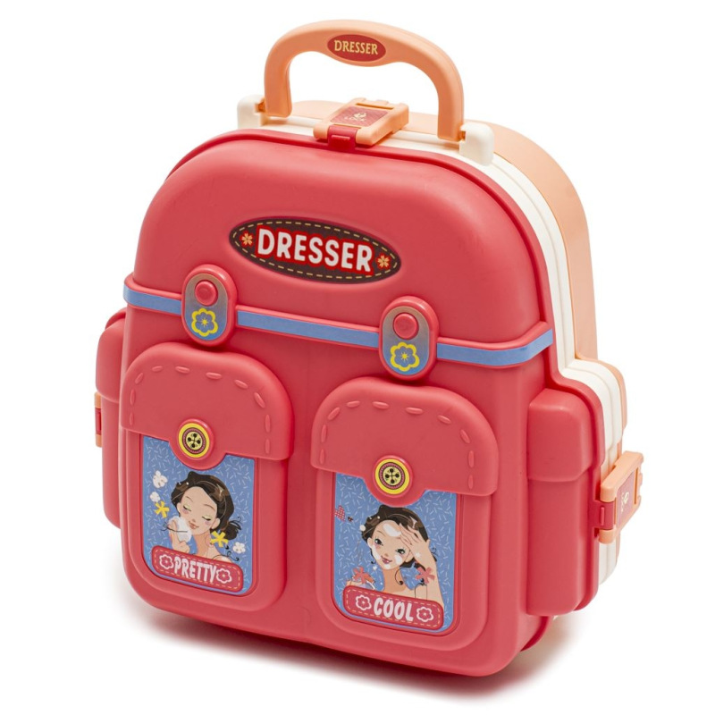 Dievčenský prenosný kozmetický salón 3 v 1 Batoh BABY MIX 2