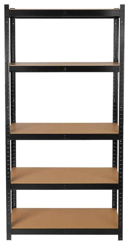 Kovový regál s 5 policami z MDF dosky 1800 x 900 x 400 mm, nosnosť police 265 kg, GEKO 2
