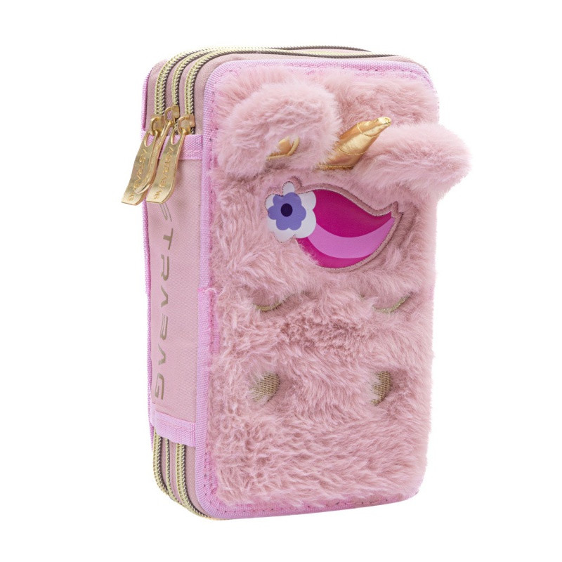 Trojposchodový peračník s náplňou AstraBAG FLUFFY UNICORN, AC31, 503024085 3