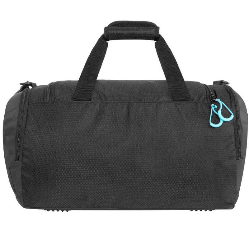 Duffle Bag L športová taška čierna-tyrkysová 1