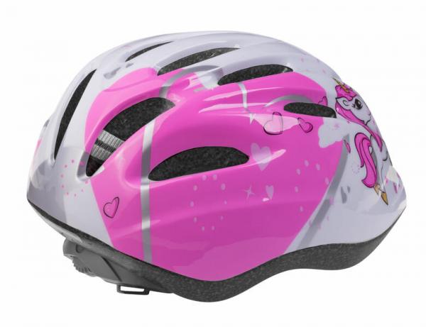 Etape Rebel detská cyklistická prilba biela-ružová, veľ. XS-S