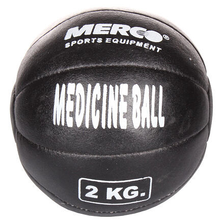 Merco Black Leather kožená medicinbalová lopta 1 kg 2