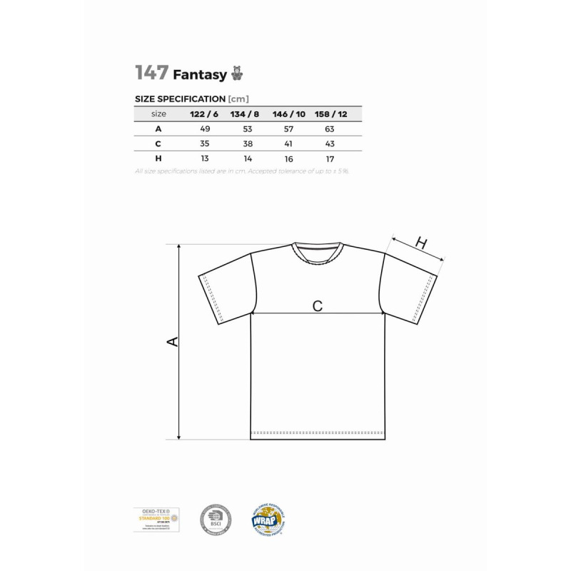 Fantasy detské tričko žltá 1