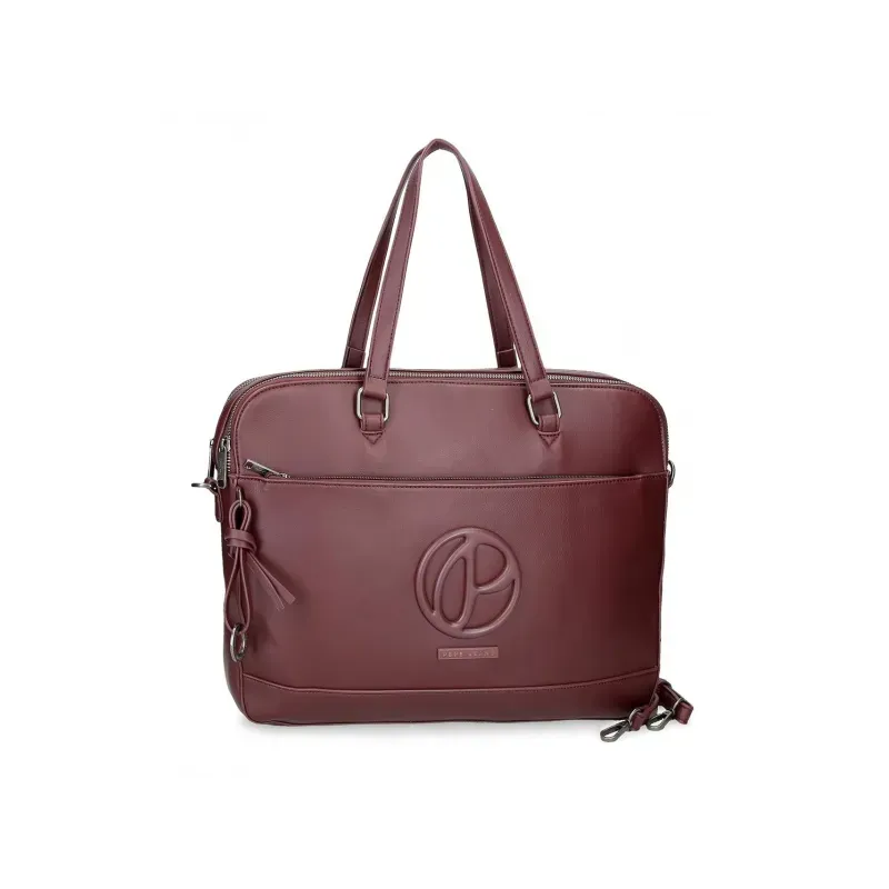 JOUMMA BAGS Dámska taška na notebook  PEPE JEANS Mara Bordeaux / Bordová, 7246632