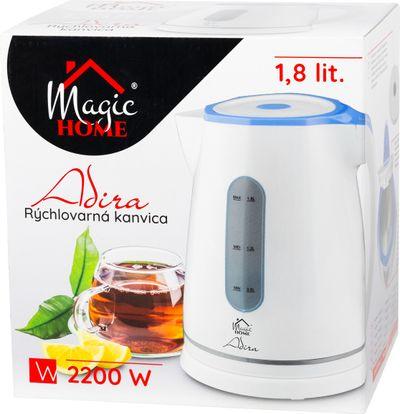 Kanvica MagicHome Adira, 1850-2200 W, 230 V, 50 Hz, 1800 ml, skrytá vyhrievacia špirála, rýchlovarná