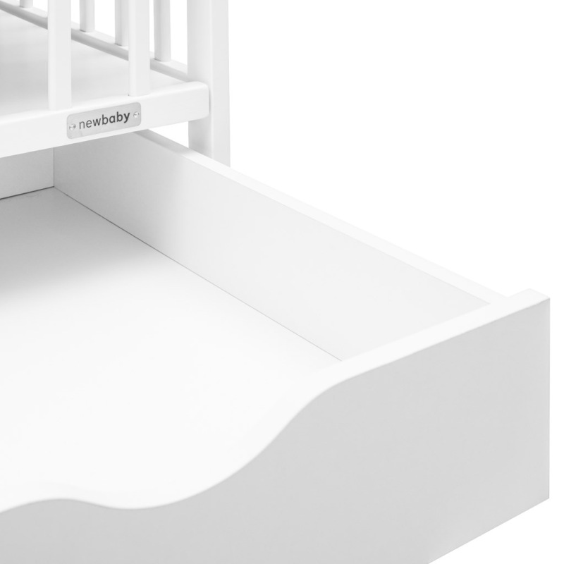 Detská postieľka so šuplíkom New Baby BASIC biela 4