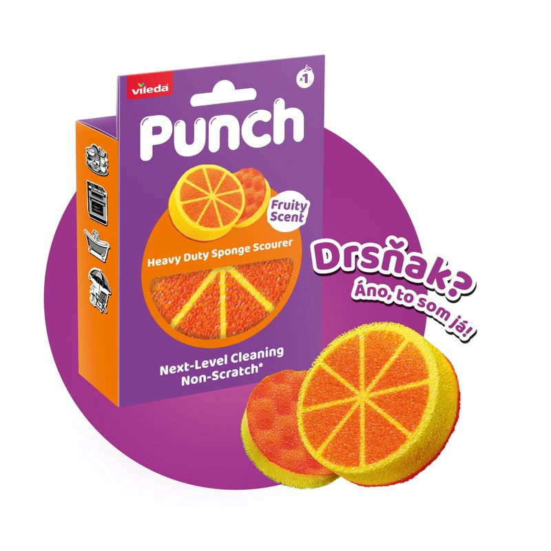 Hubka Vileda Punch, pomaranč