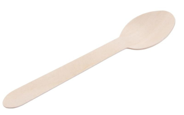 Lyžica MagicHome Woodline ECO Gastro, drevená, príborová, 160 mm, bal. 100 ks, 100% Natural 1