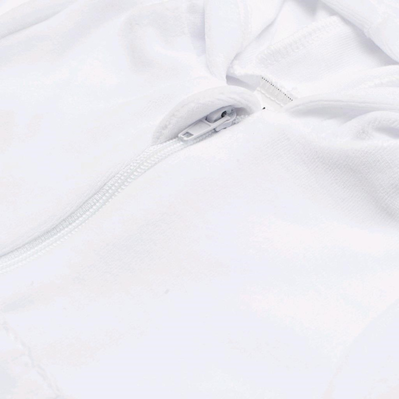 Semišková mikinka s kapucňou New Baby Baby biela 80 (9-12m) 2