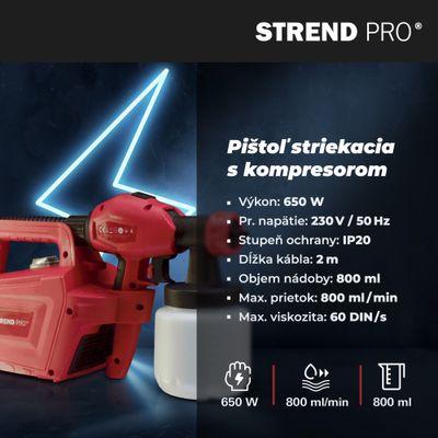 Pištoľ Strend Pro JS-FB17AII, 650W, 800 ml, striekacia, elektrická s kompresorom